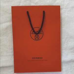 Hermès Orange Shopping Bag